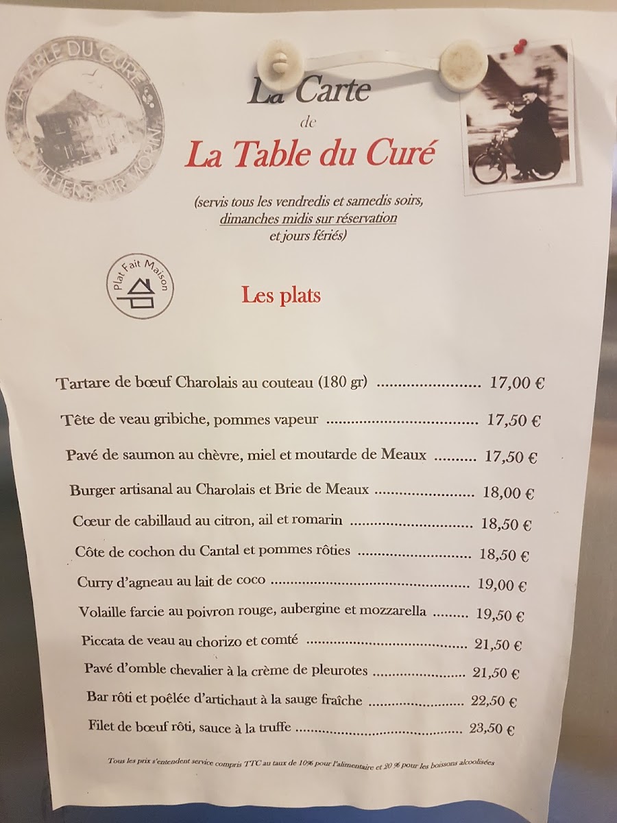 Menu La Table Du Cure-5